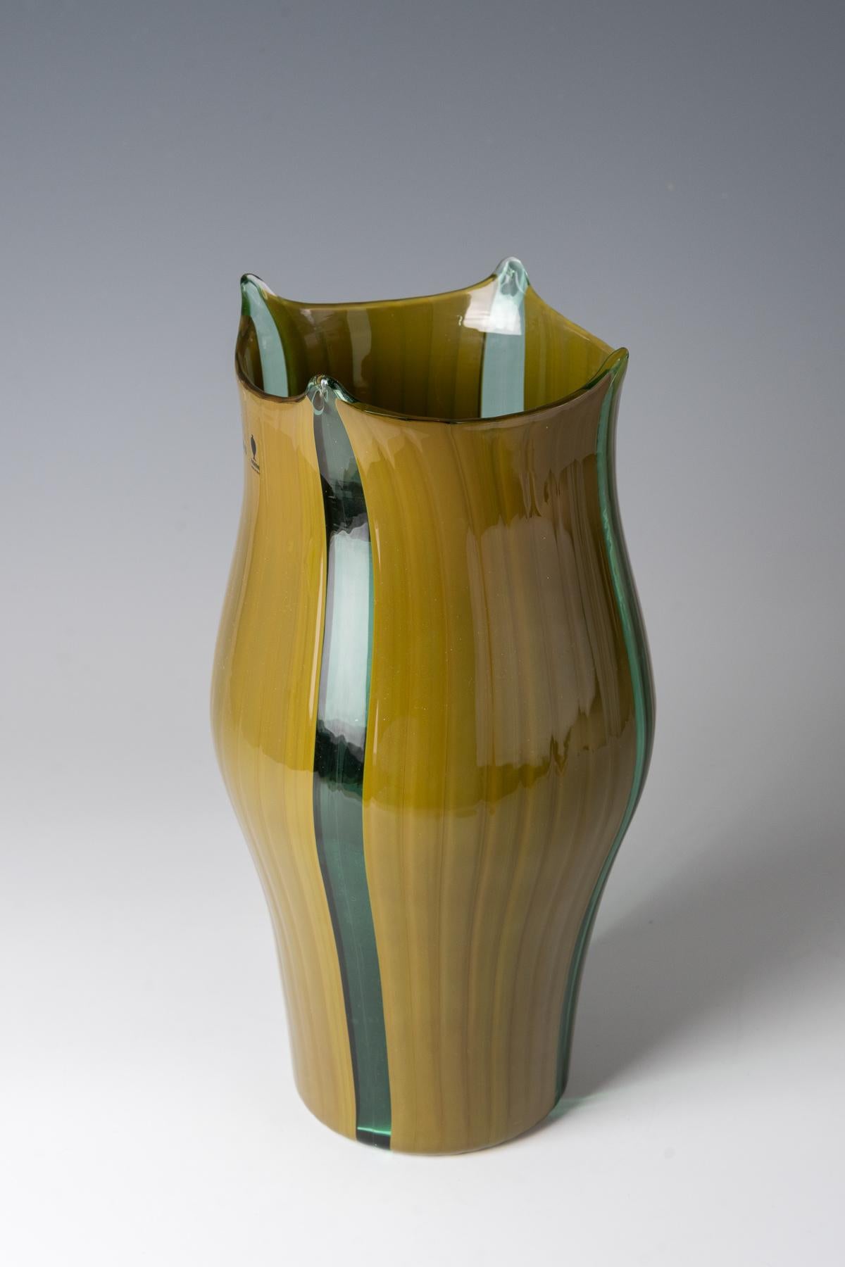 Italiano Vasi 'Barena' Venini & C., Murano, design di Toni Zuccheri, 1981 in vendita
