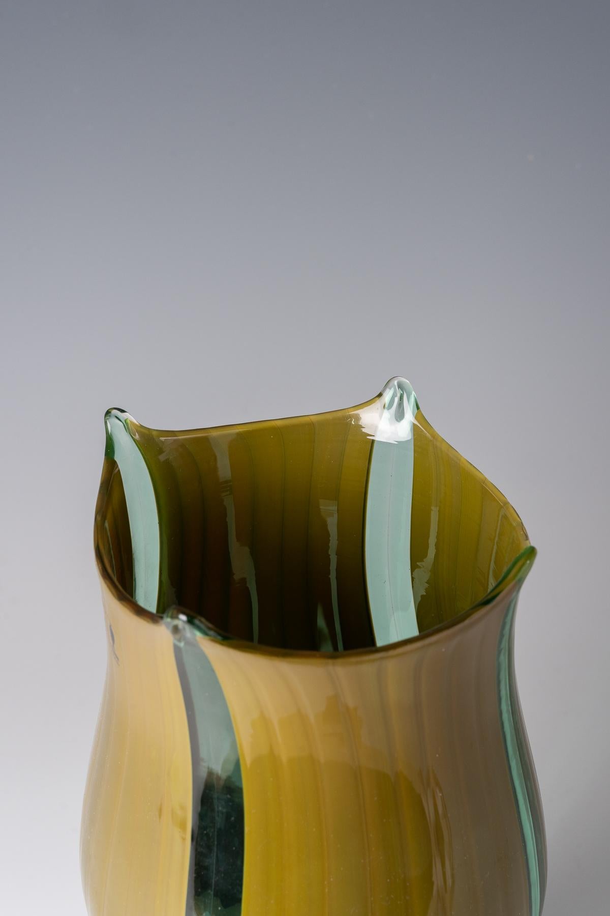 Fatto a mano Vasi 'Barena' Venini & C., Murano, design di Toni Zuccheri, 1981 in vendita