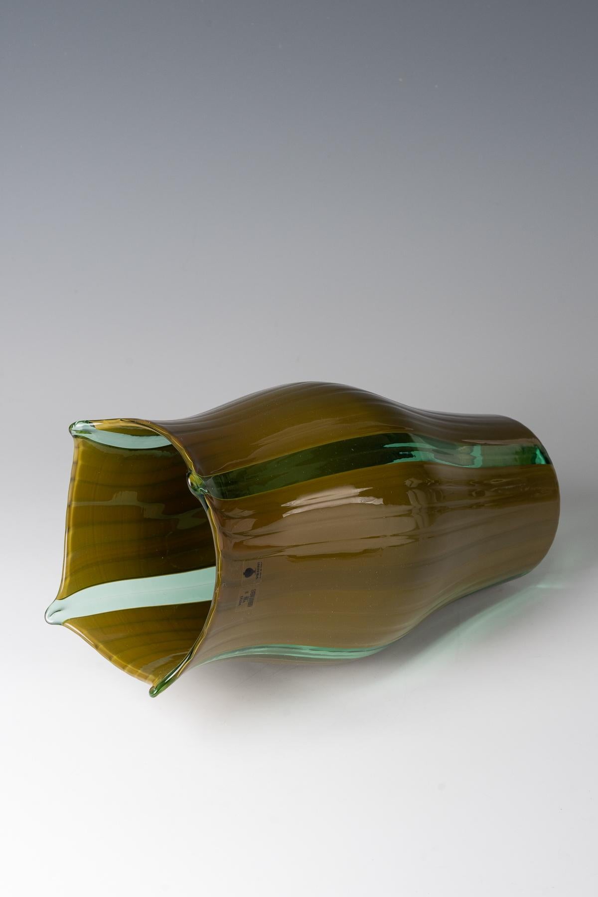 Vasi 'Barena' Venini & C., Murano, design di Toni Zuccheri, 1981 In condizioni discrete in vendita a Zurich, CH