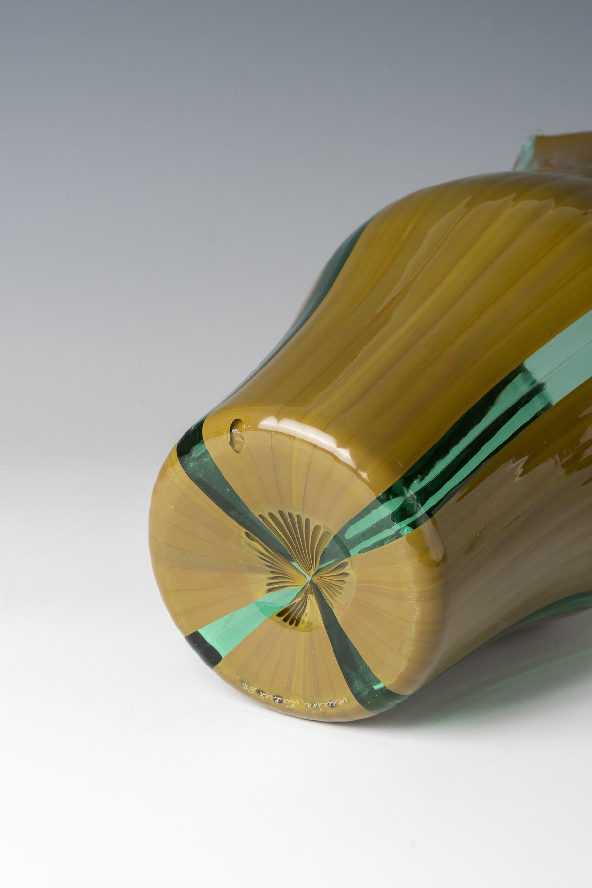 Vetro di Murano Vasi 'Barena' Venini & C., Murano, design di Toni Zuccheri, 1981 in vendita
