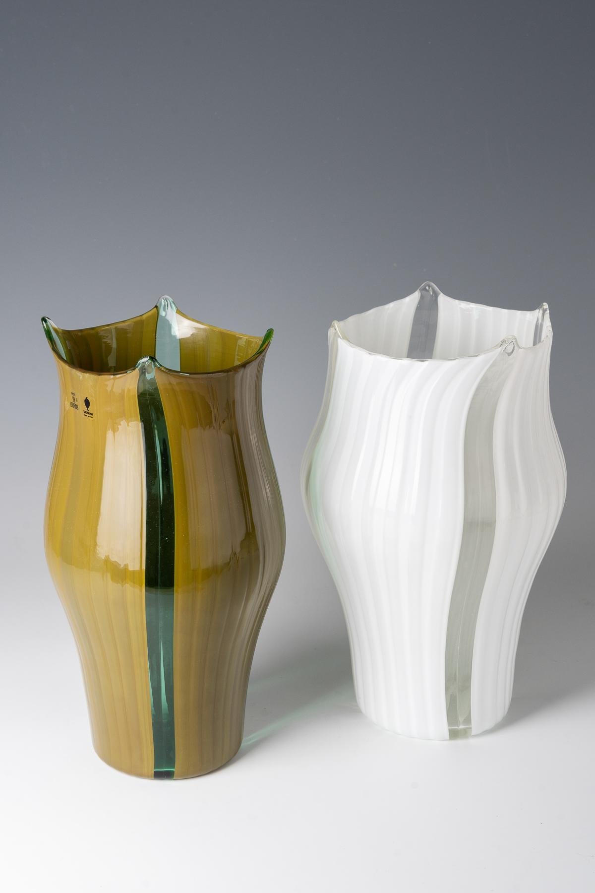 Vasi 'Barena' Venini & C., Murano, design di Toni Zuccheri, 1981 in vendita 1