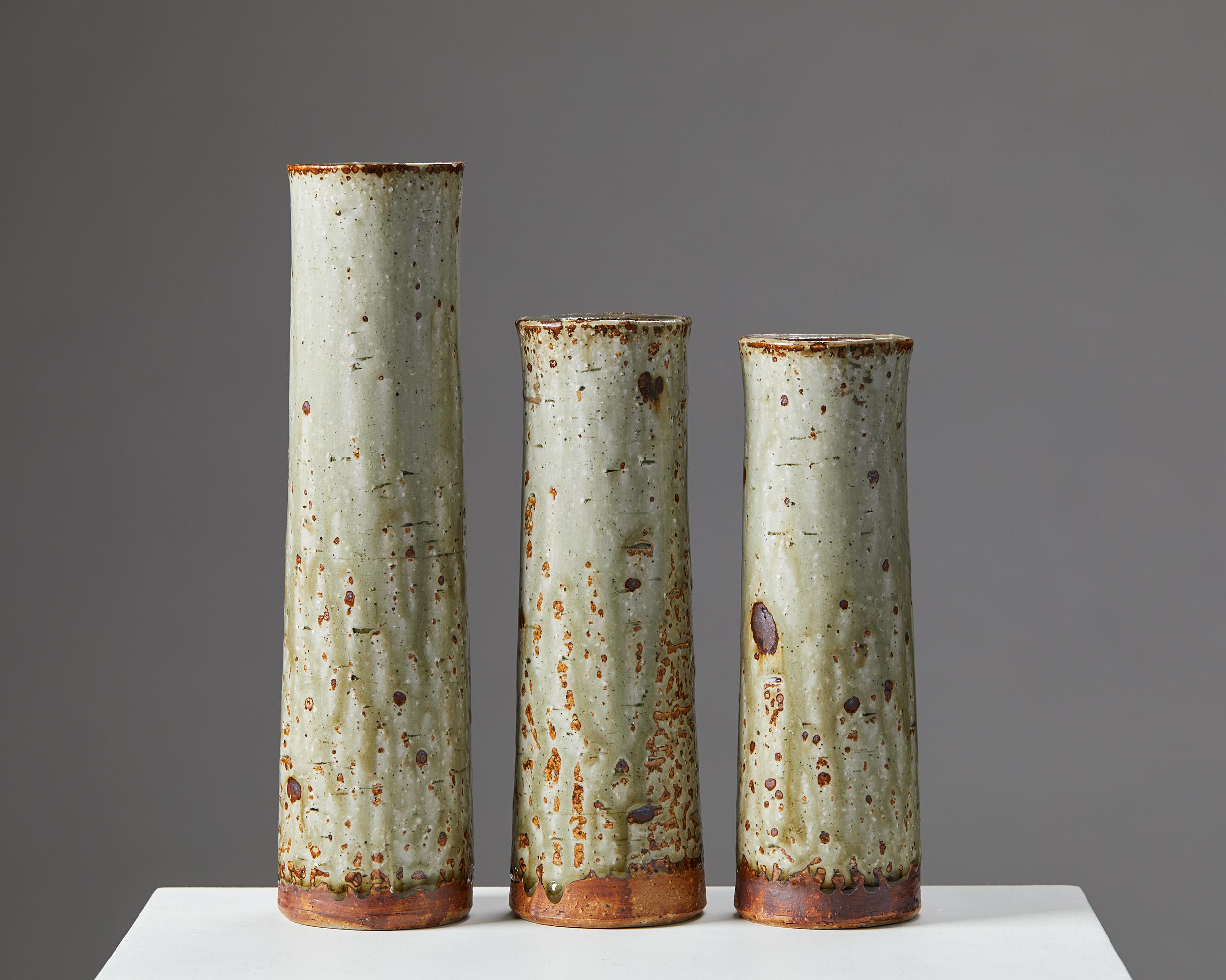 Swedish Vases Designed by Marianne Westman for Rörstrand, Sweden, 1960s