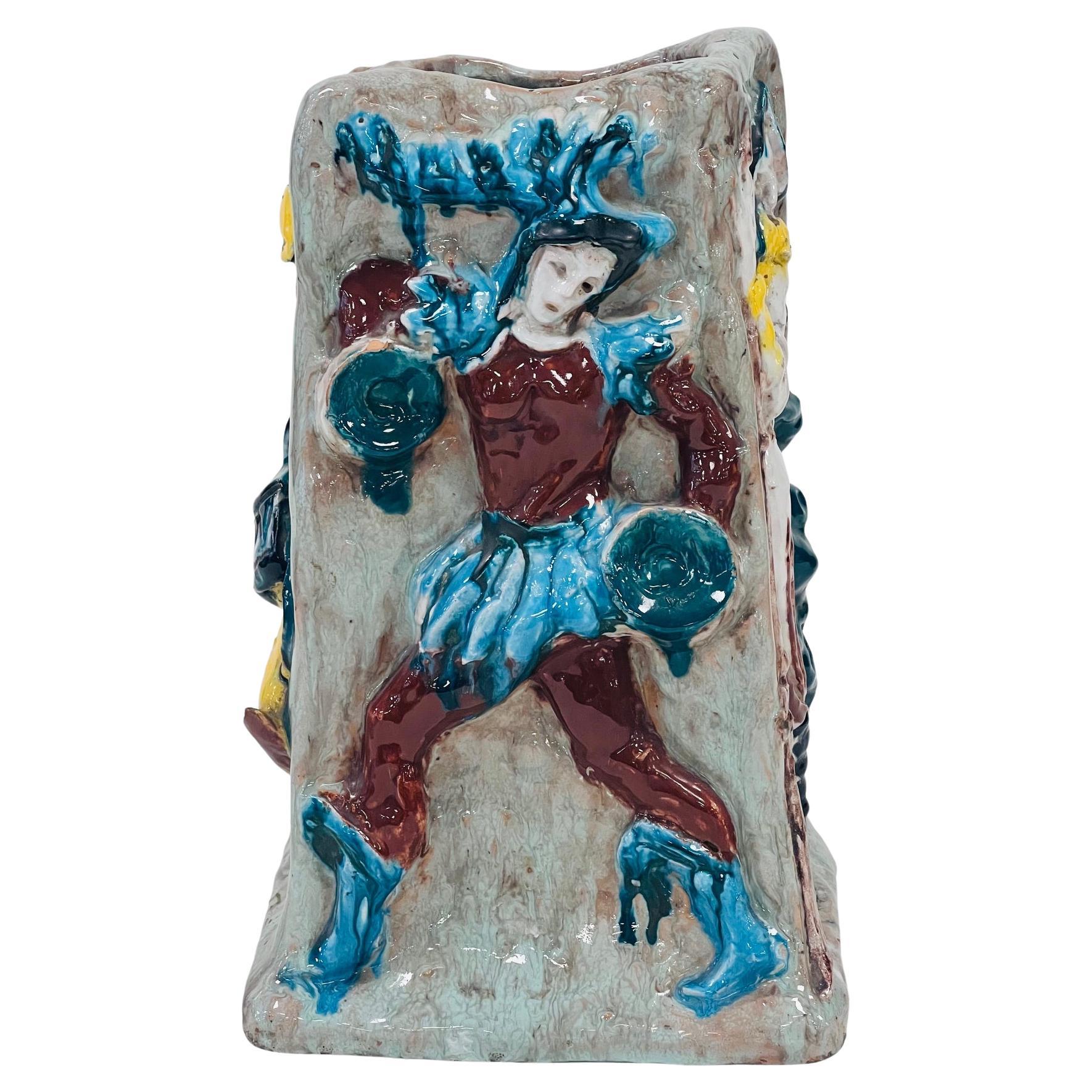 Vases in ceramic signed A. MINIATTI Firenze circa 1900. For Sale