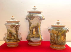 Castelli ceramic vases