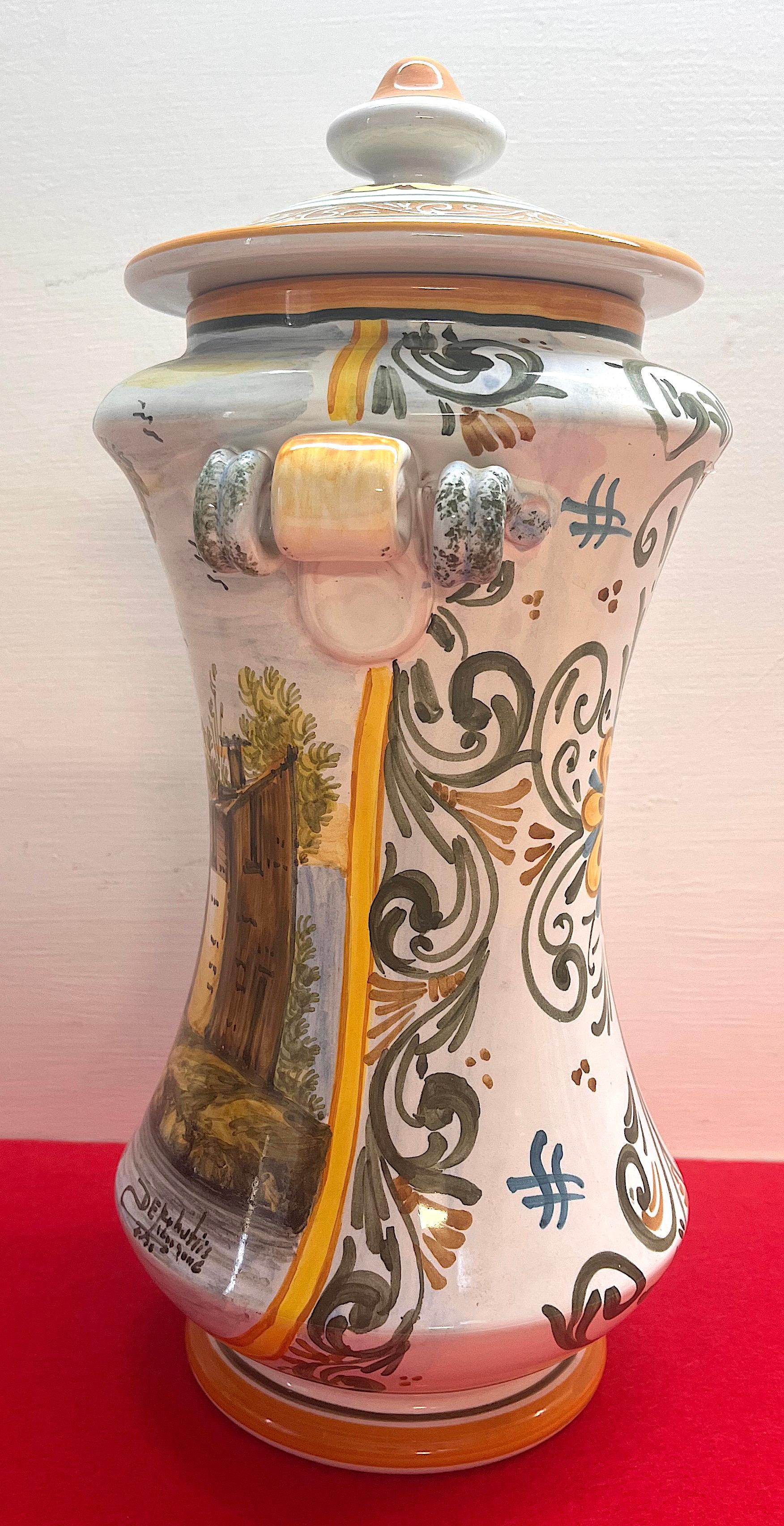 Mid-Century Modern Castelli ceramic vases For Sale