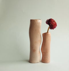 Vasi Comunicanti 2 Elemente GRAU in Keramik XXI Jahrhundert von Chiara Berta Künstler