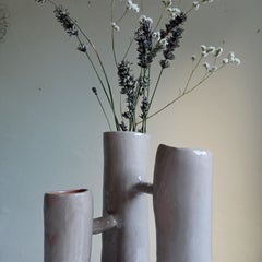 Vasi Comunicanti 3 elements GREY in ceramic XXI Century by Chiara Berta