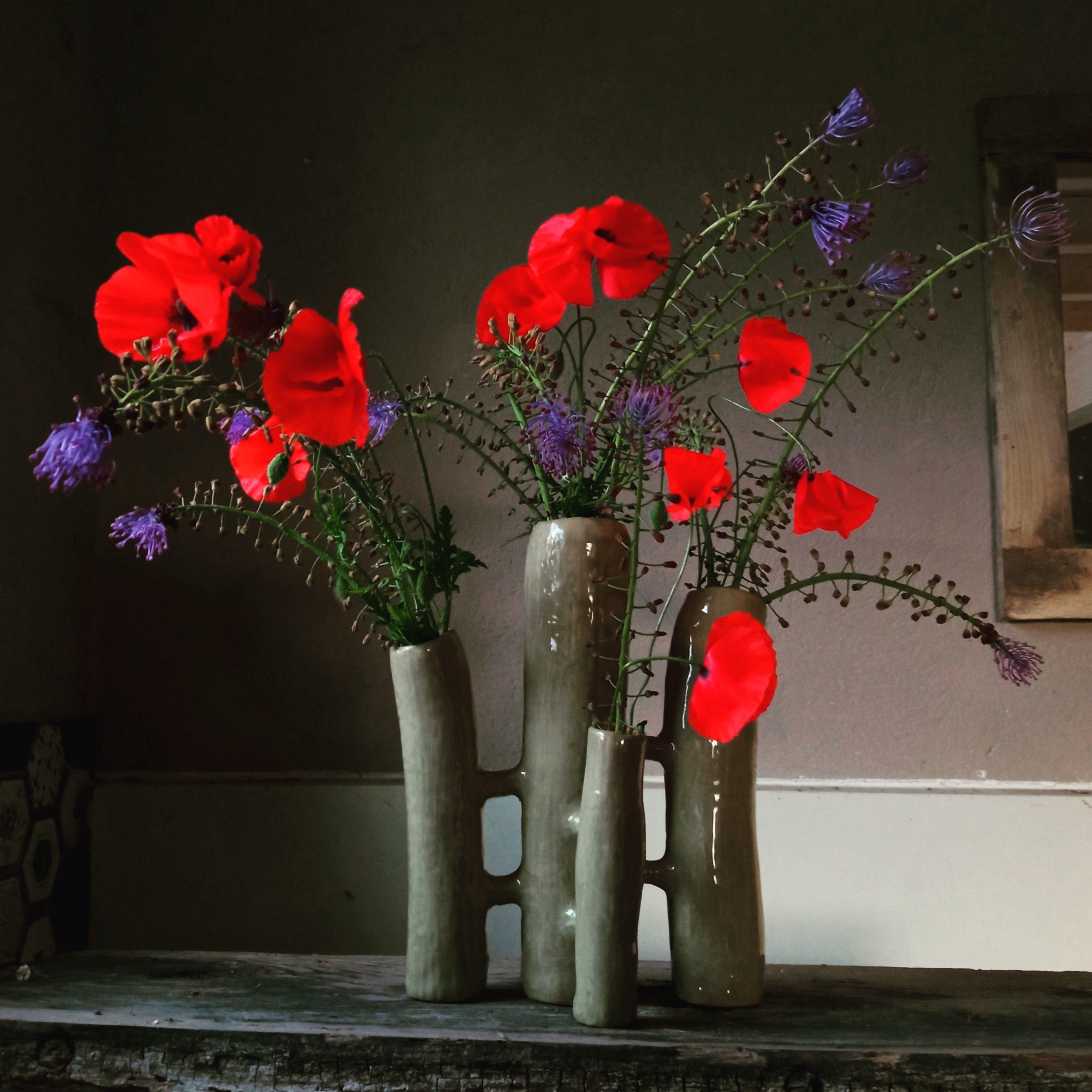 Communicating Vases 3 elements WHITE in ceramic XXI Century by Chiara Berta Artist For Sale 10