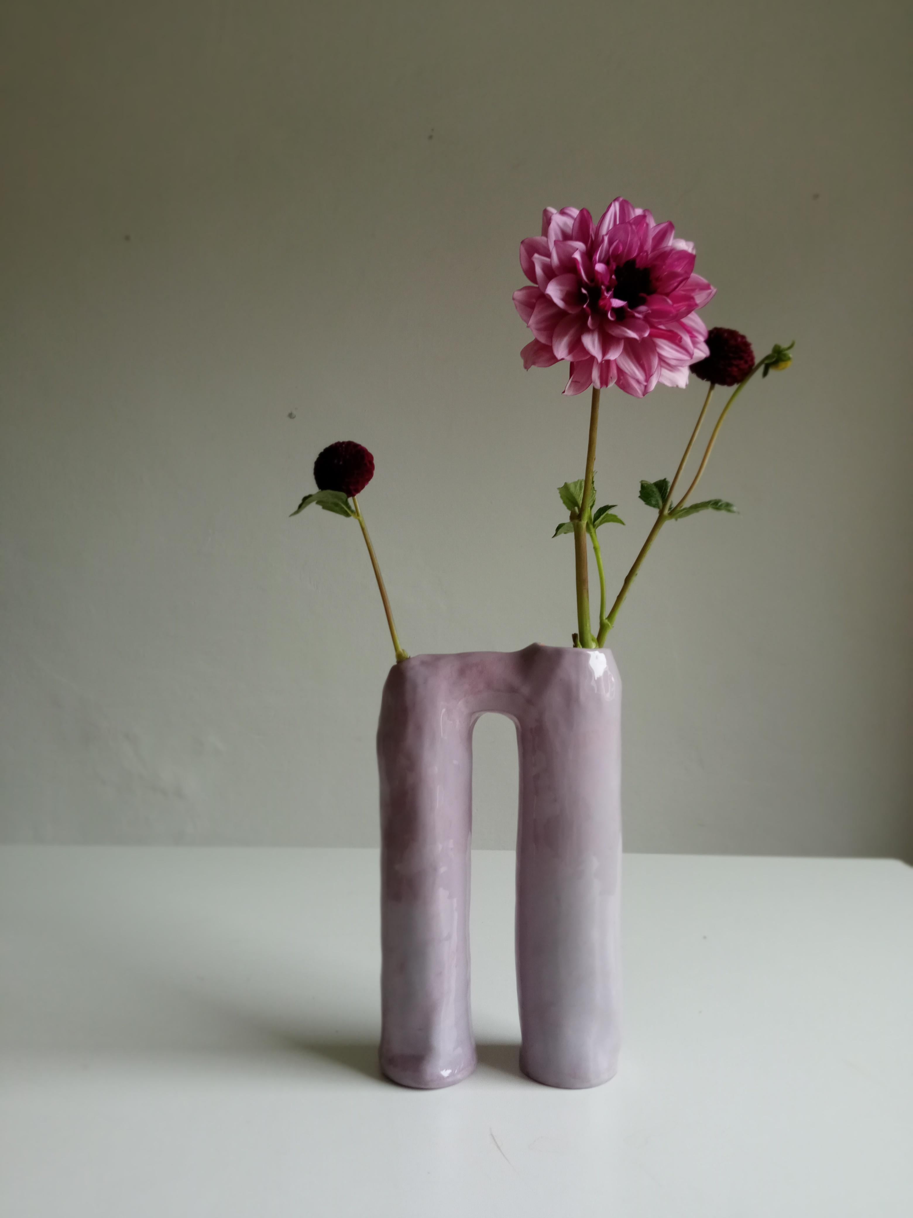 Communicating Vases 3 elements WHITE in ceramic XXI Century by Chiara Berta Artist For Sale 13