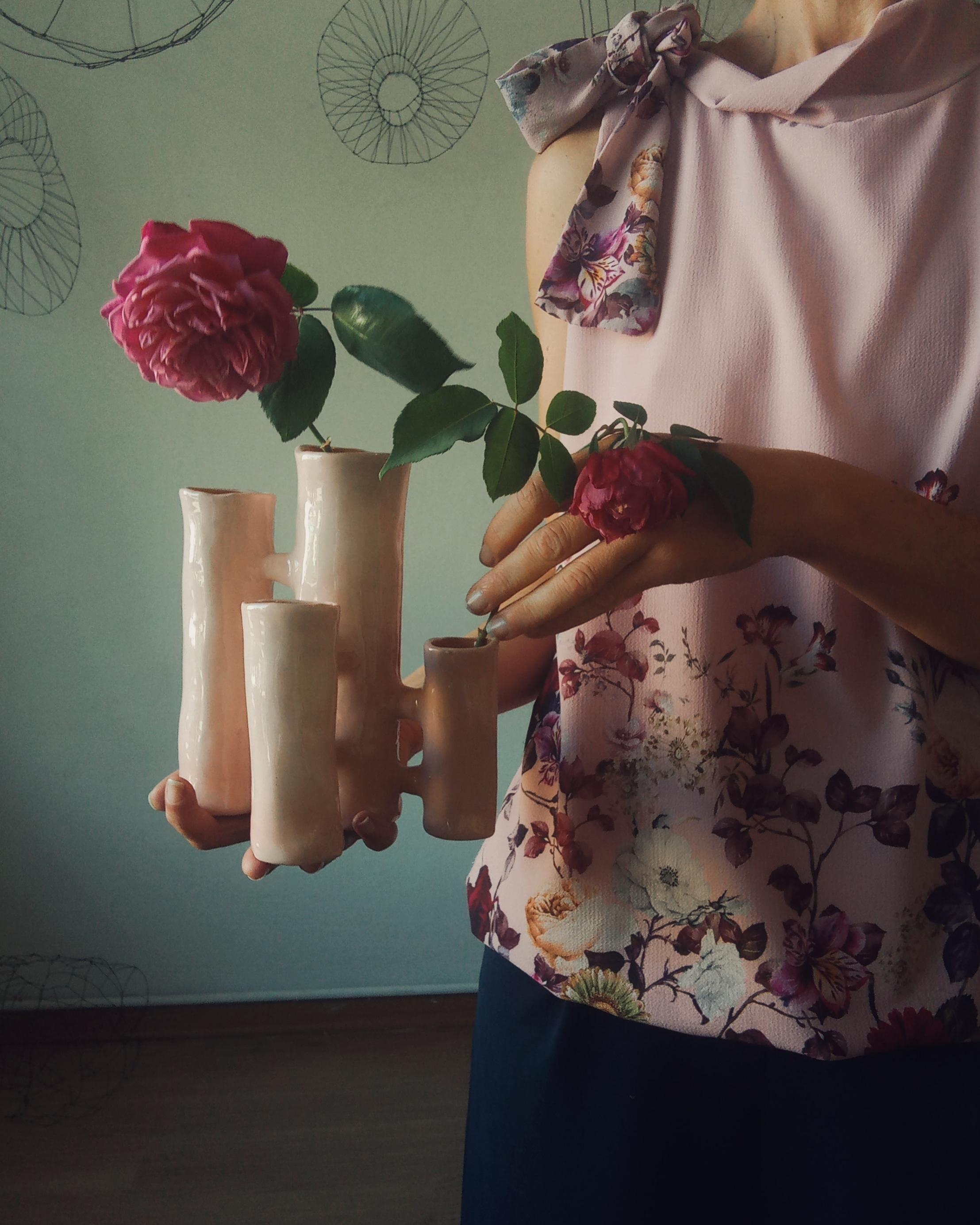 Vases communicants 4 éléments POIS  dans la céramique du XXIe siècle par Chiara Berta en vente 6