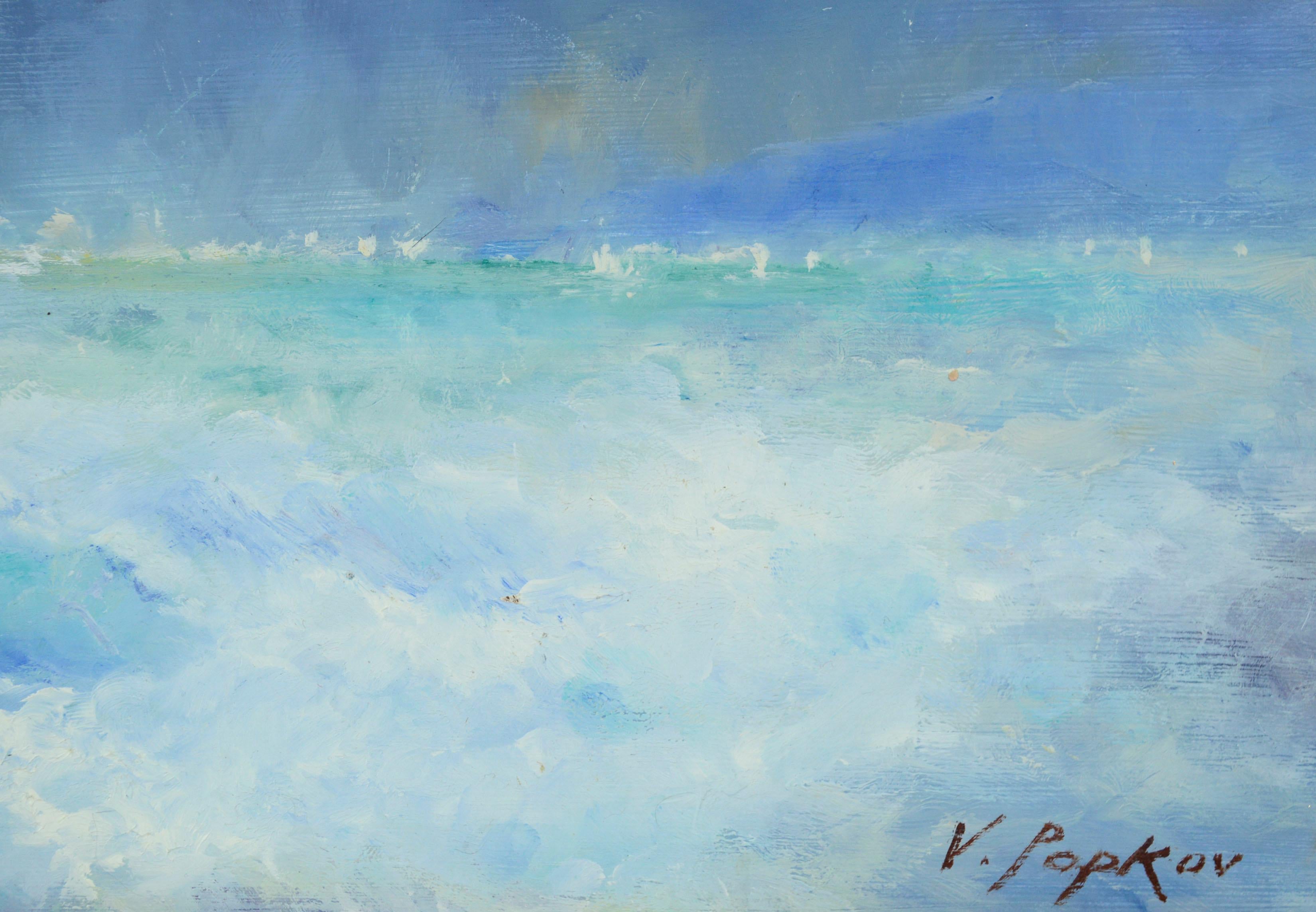 Periwinkle Twilight Seascape 1