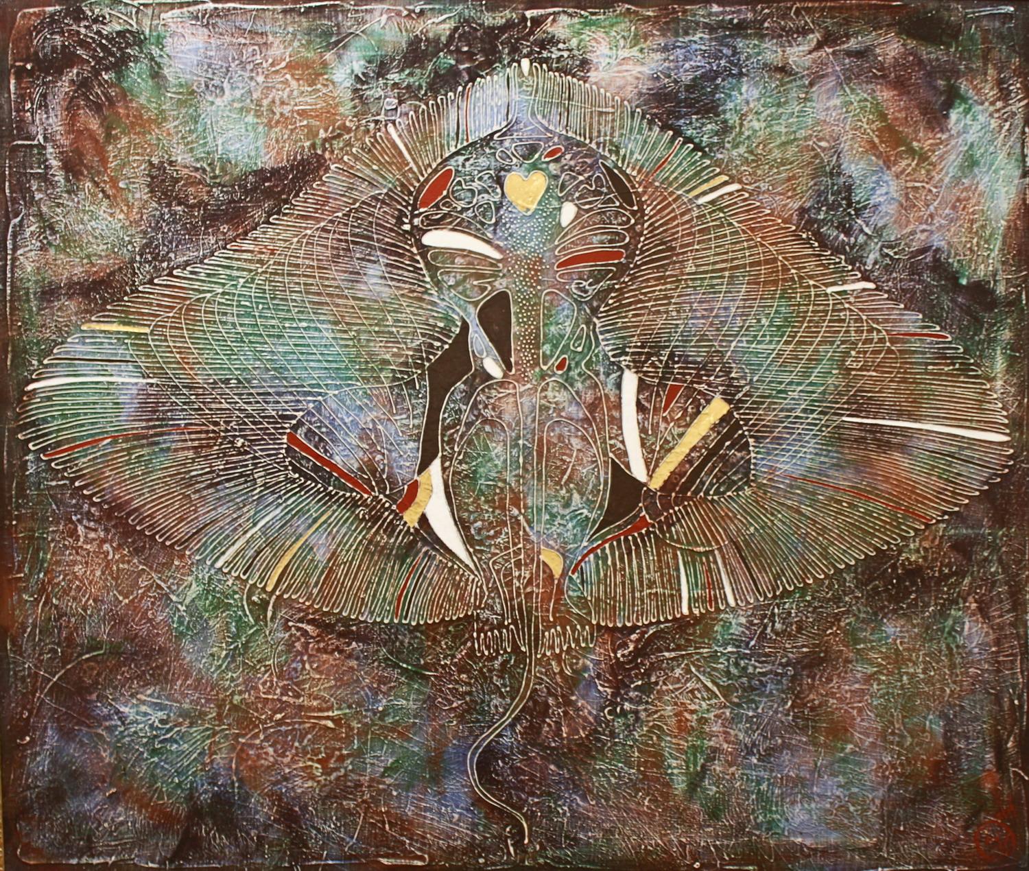 Dieses Kunstwerk ist Teil des Projekts TIME AS X-RAY.

Die Farbe wird in der Technik des Autors der Malerei von Vasily Zianko basierte Acrylmalerei auf Leinwand mit einer Vielzahl von Texturen, Wäschen, die feinste Lasur, volumetrische Konturen