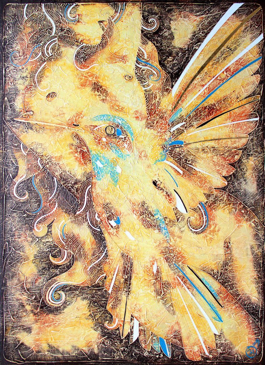 Vasili Zianko Nude Painting - ABOUT the GENTLE HUMMINGBIRD