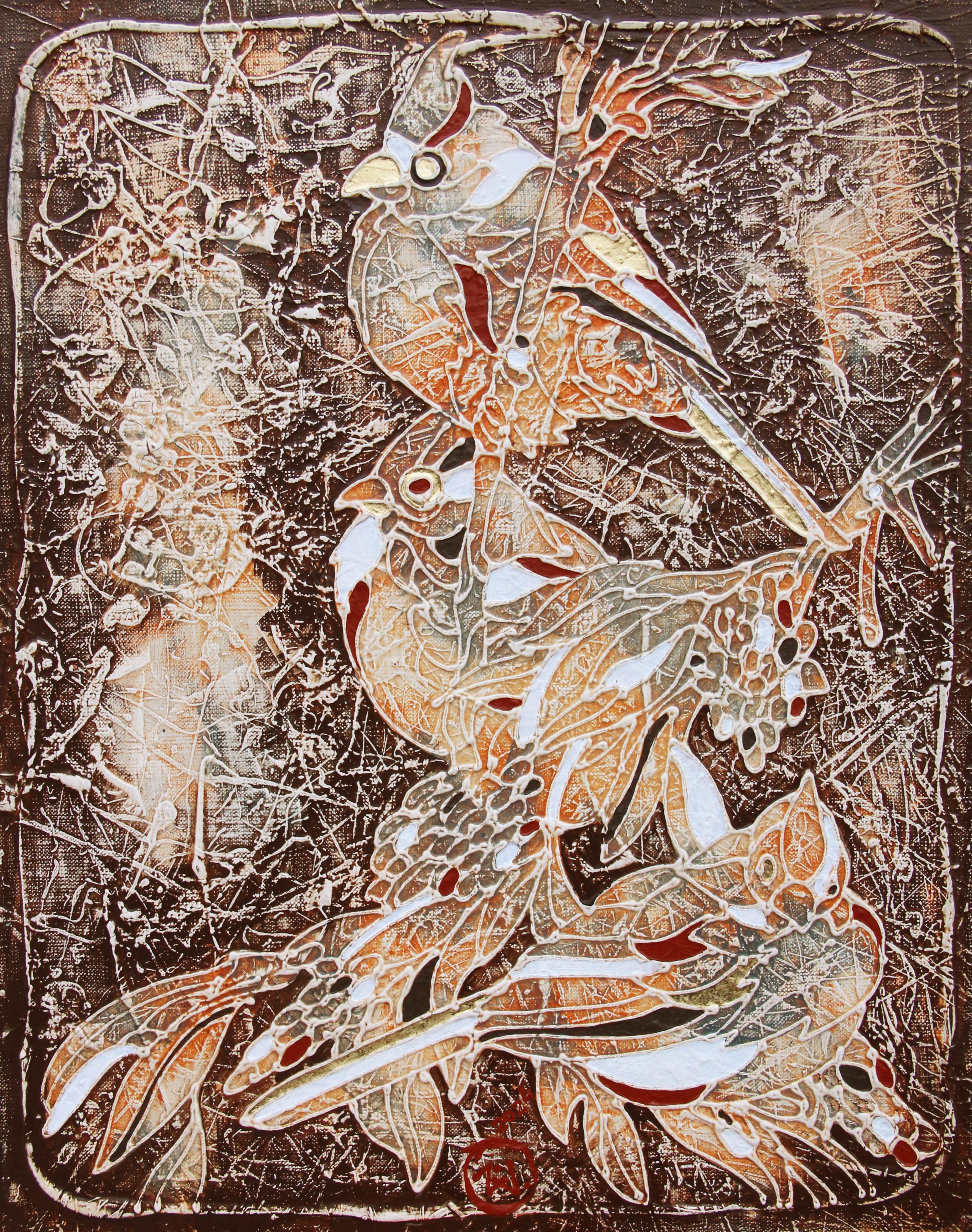 La peinture est réalisée selon la technique de l'auteur, à savoir la peinture acrylique sur toile à base de Vasily Vasko, en utilisant une variété de textures, de lavis, de glacis les plus fins, de contours volumétriques lisibles au toucher pour les