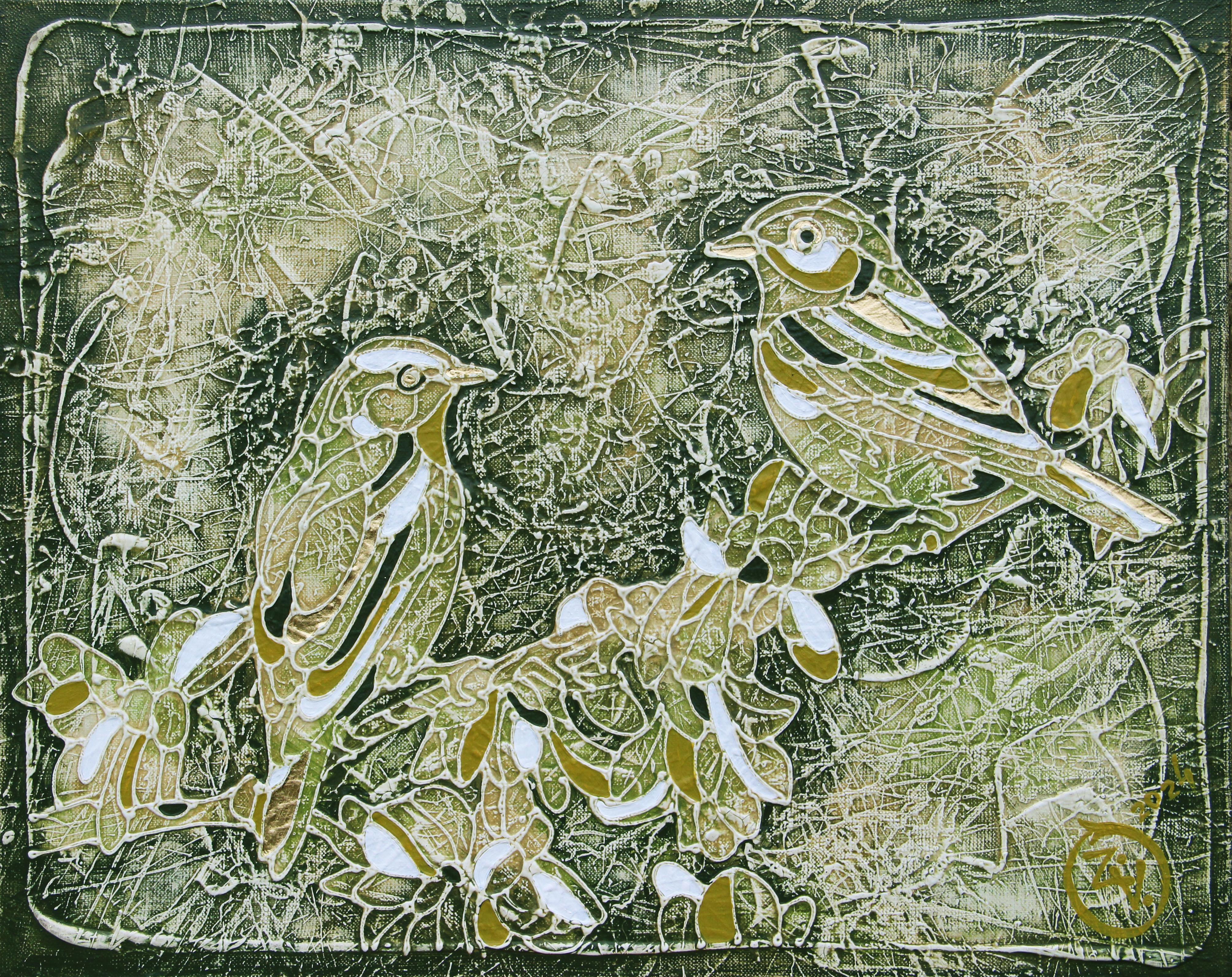 La peinture est réalisée selon la technique de l'auteur, à savoir la peinture acrylique sur toile à base de Vasily Vasko, en utilisant une variété de textures, de lavis, de glacis les plus fins, de contours volumétriques lisibles au toucher pour les