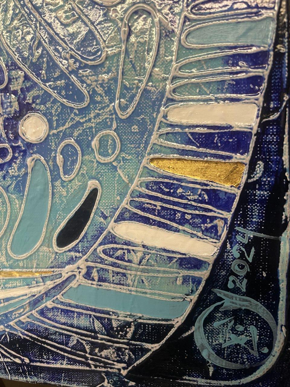 La pittura è realizzata secondo la tecnica dell'autore di Vasily Zianko a base di pittura acrilica su tela utilizzando una varietà di texture, lavaggi, velature finissime, contorni volumetrici leggibili al tatto per non vedenti e ipovedenti.