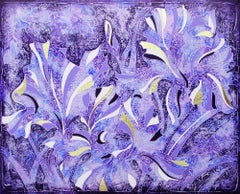 LAS IRISES AZULES. de Vasili Zianko, técnica de volumen-contorno del autor