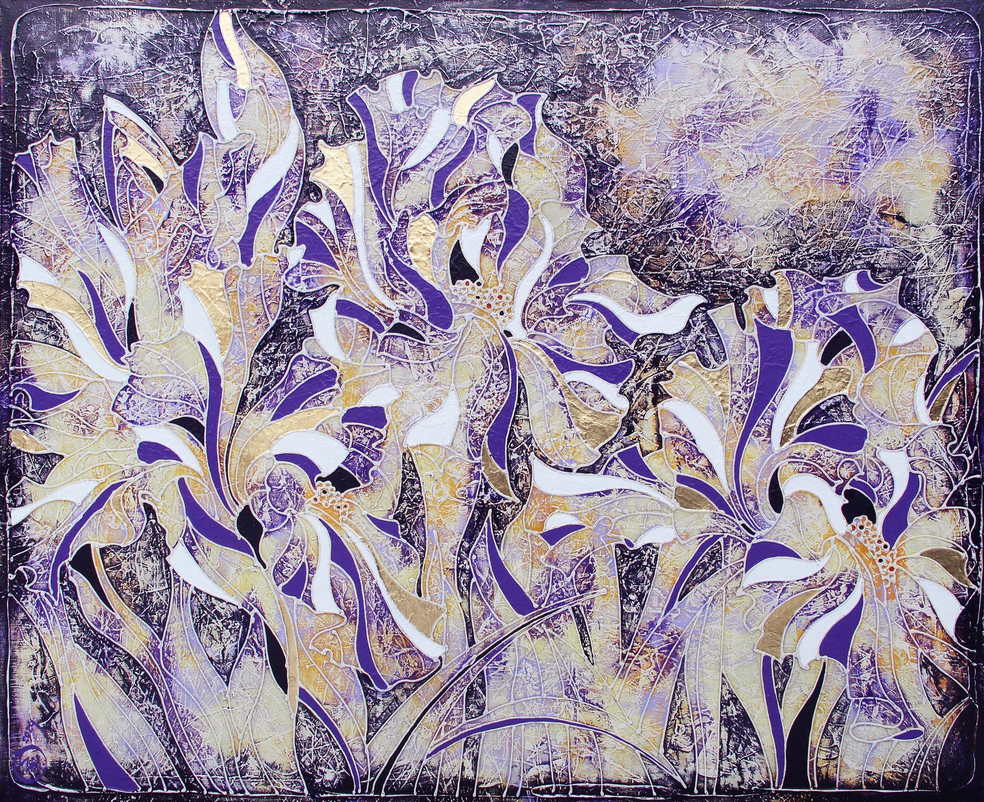 La pintura está realizada con la técnica de pintura del autor, basada en la pintura acrílica sobre lienzo de Vasili Zianko, utilizando una gran variedad de texturas, lavados, veladuras finísimas, contornos volumétricos legibles al tacto para