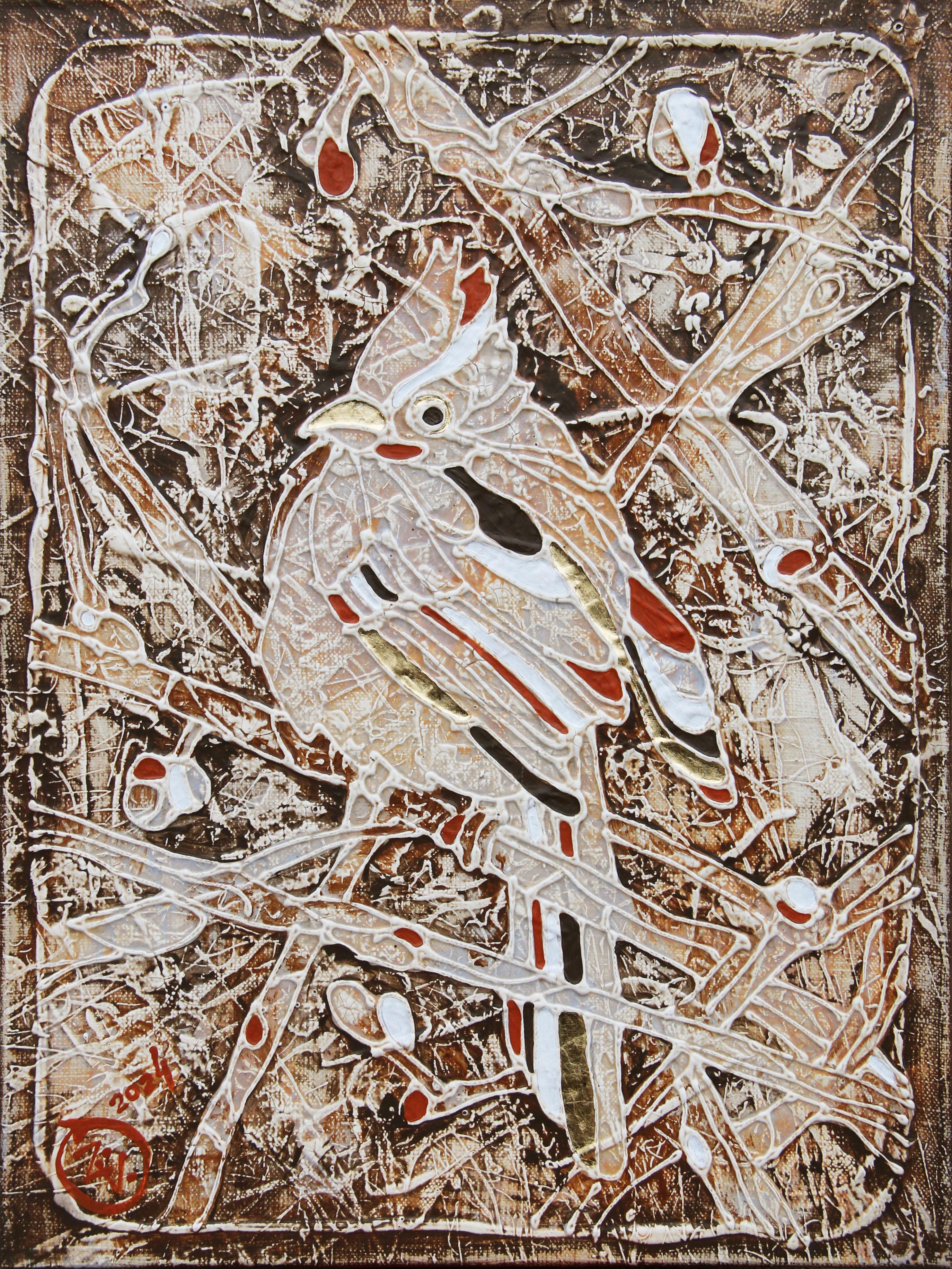 THE LAST FROSTS BIRDS by Vasili Zianko, author's volume-contour technique