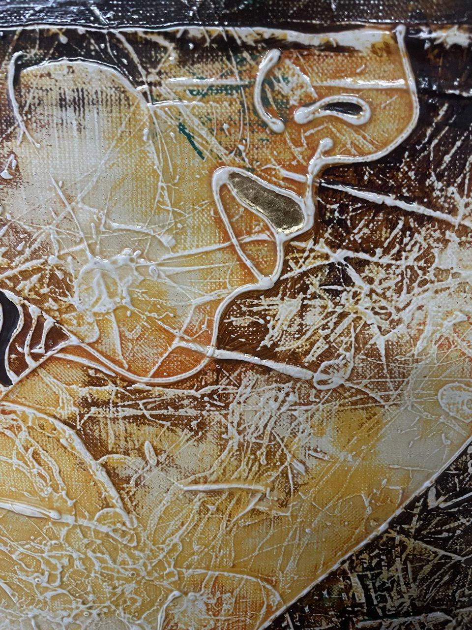 Whom Alkonost yearns about - Abstract Painting by Vasili Zianko