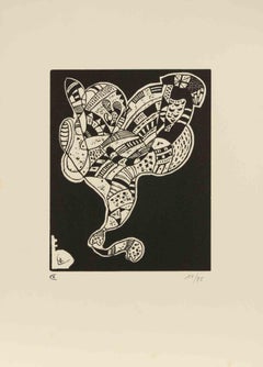 Gravure pour 10 Origine - Xilografia dopo Vasilij Kandinskij - metà del XX secolo