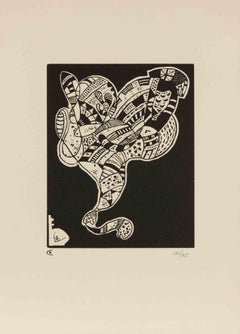 Gravure pour 10 Origine - Holzschnitt von Vasilij Kandinskij - Mitte des 20.