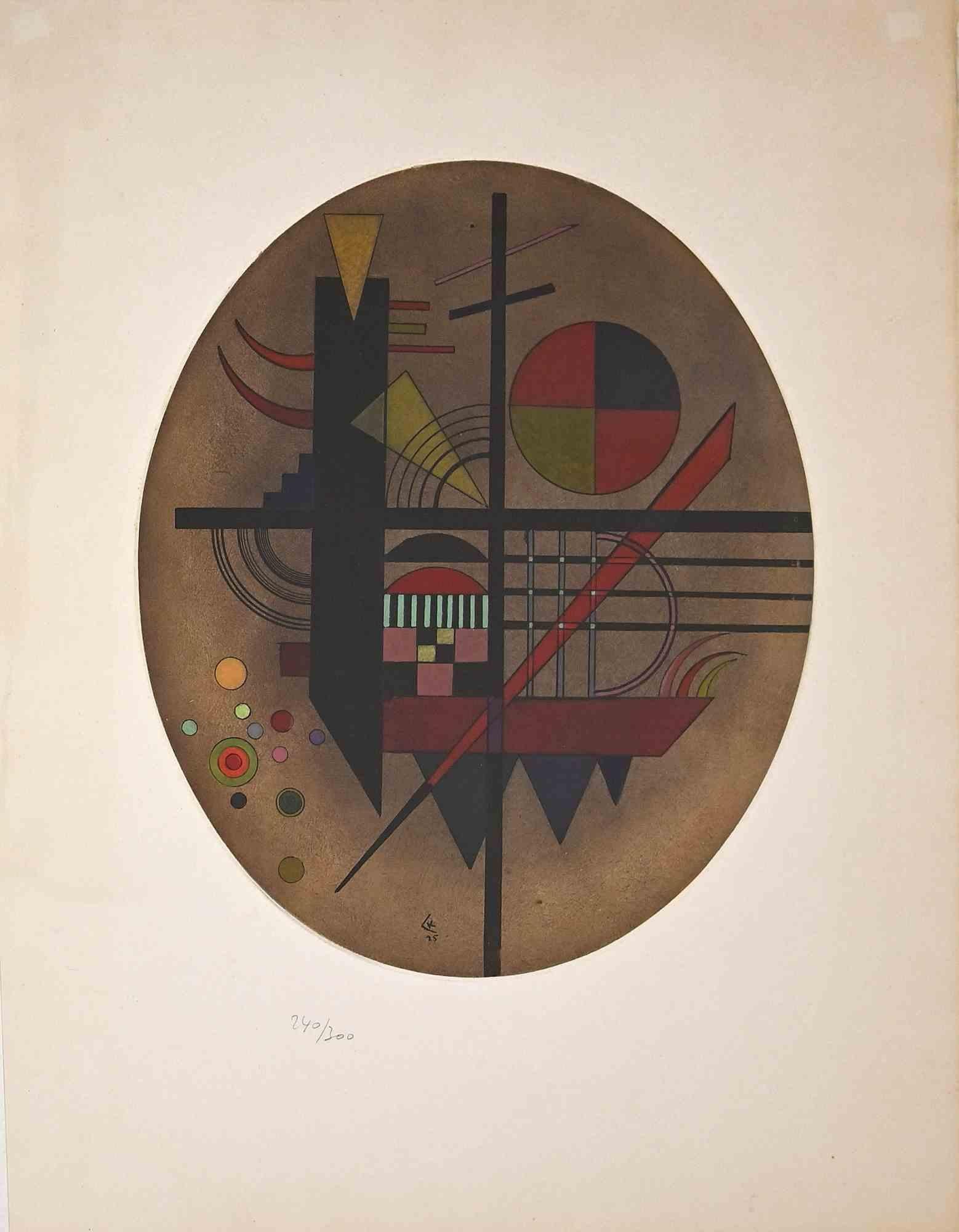 Message Intime è un'opera d'arte realizzata da Maeght Editeur nel 1960 (after) Wassily Kandinsky del 1925.

Acquaforte e acquatinta su carta BFK Rives.

Dimensioni dell'immagine: 37x30,5 cm.

Monogram e data nel piatto.

Numerato a matita sul
