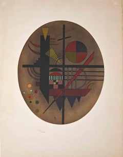 Message Intime - eau-forte et aquatinte d'après Vasilij Kandinskij - 1960