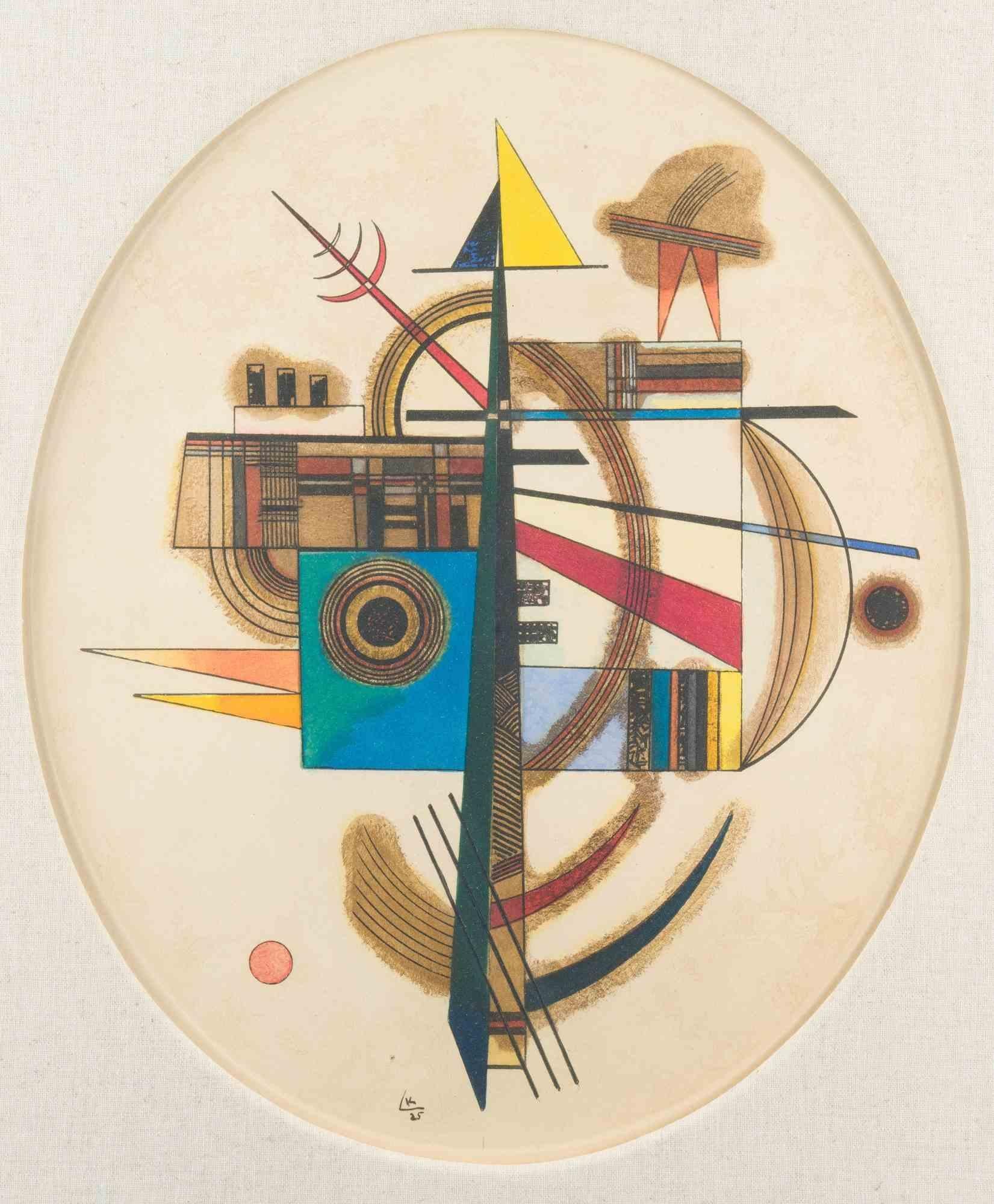 Ovale Komposition - Gravure d'après Vasilij Kandinskij - 1925