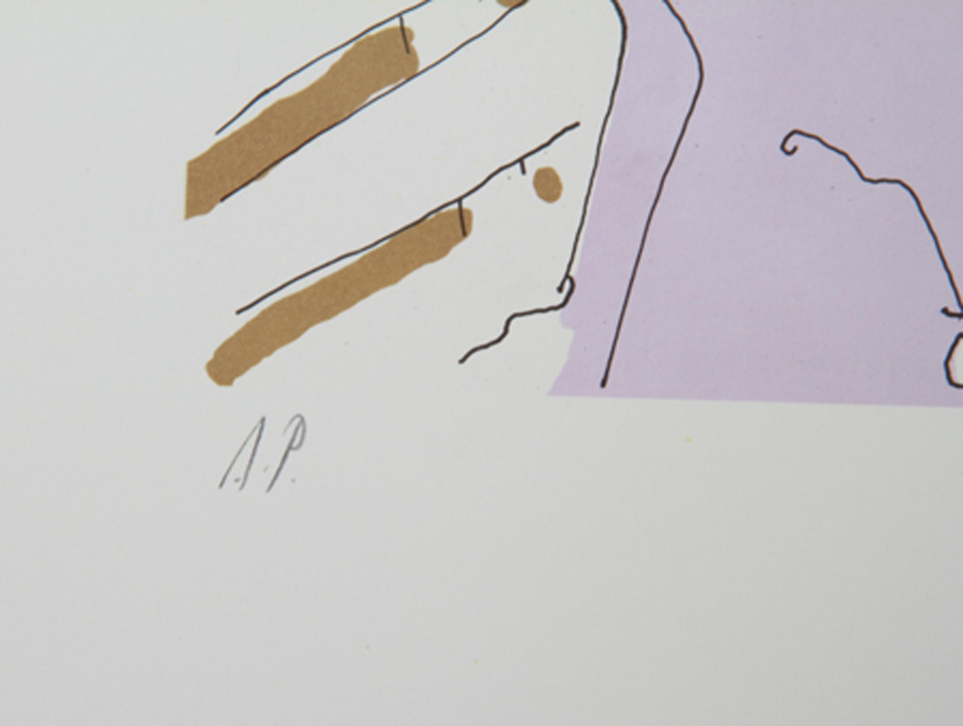 Untitled IV, Contemporary Lithograph by Vasilios Janopoulos For Sale 2