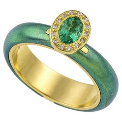 Vasilis Giampouras Modern Elegance Emerald Engagement Ring