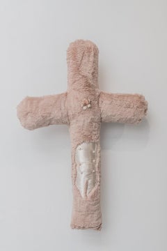 From the series “Cross My Heart”- Contemporary object, mixed media, textile