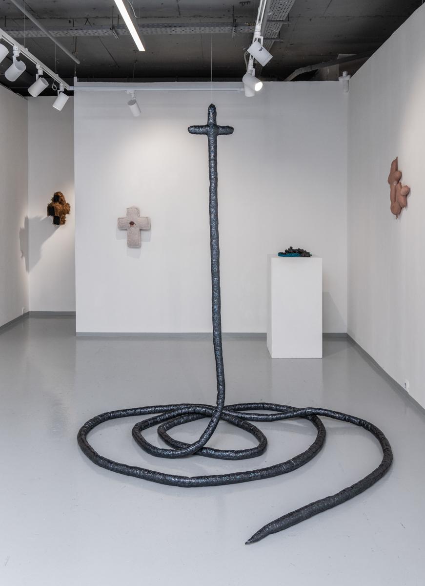 From the series “Cross My Heart”- Contemporary object, mixed media, textile - Mixed Media Art by Vasilisa Palianina
