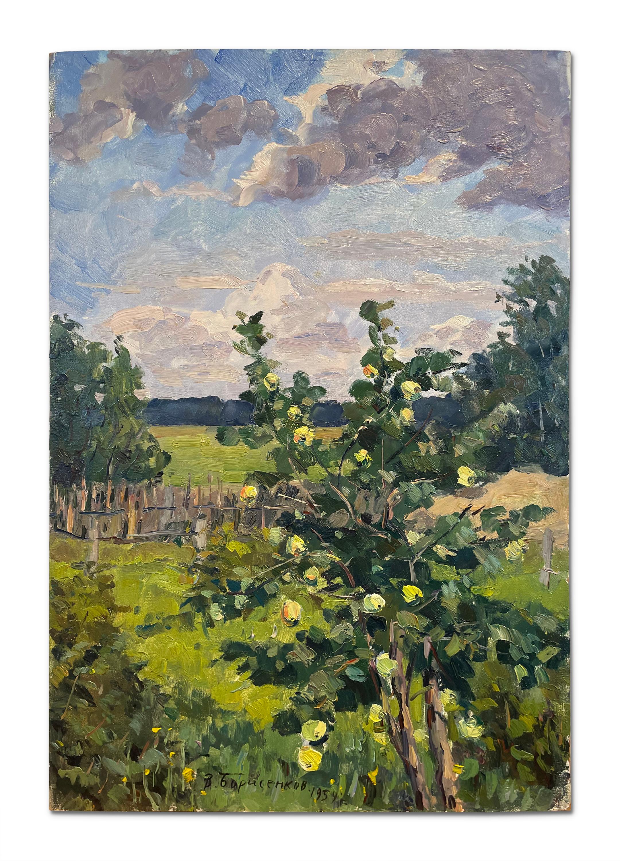 Vasily Borisenkov Landscape Painting - Apples