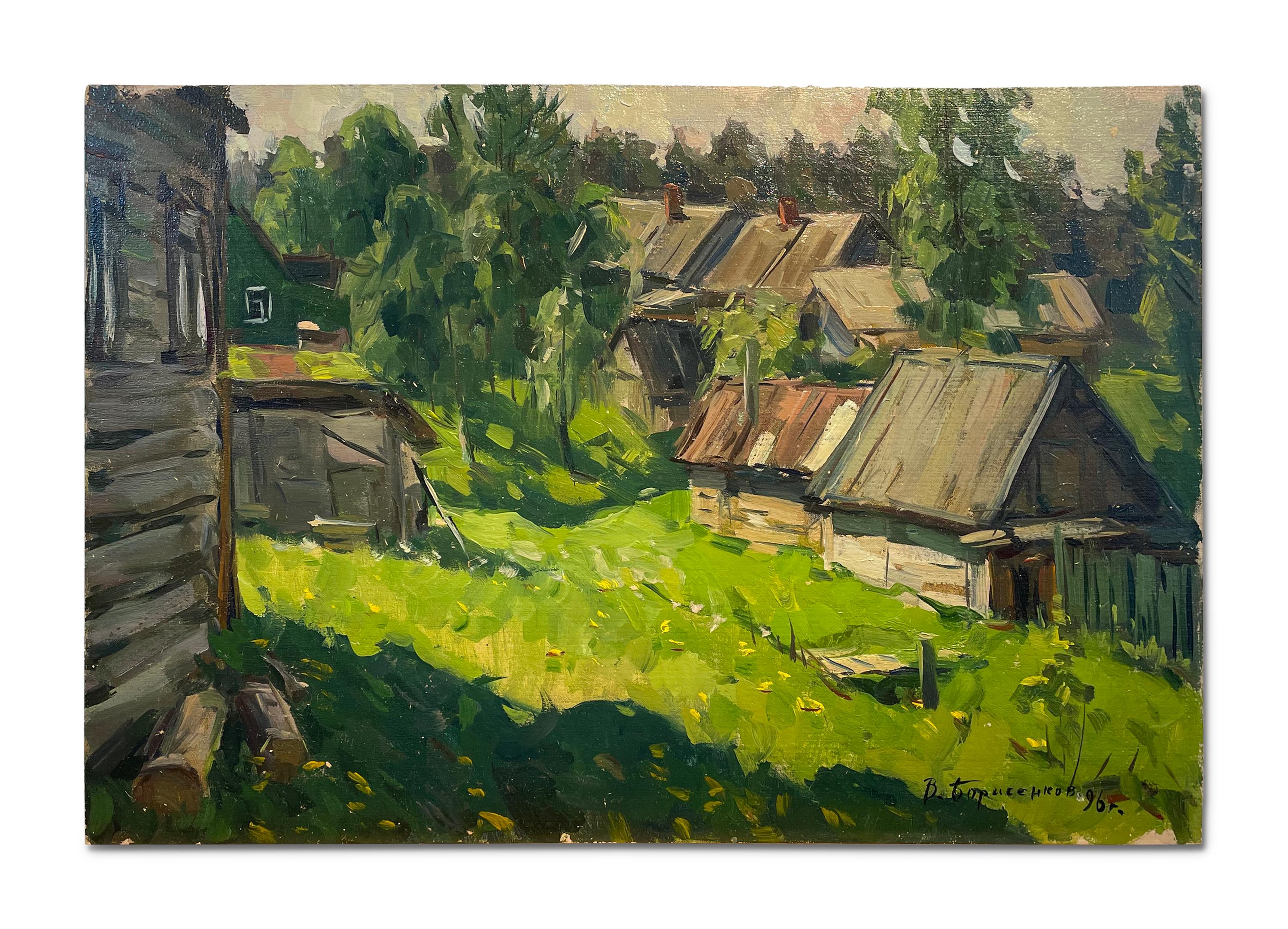 Landscape Painting Vasily Borisenkov - « In the Village 