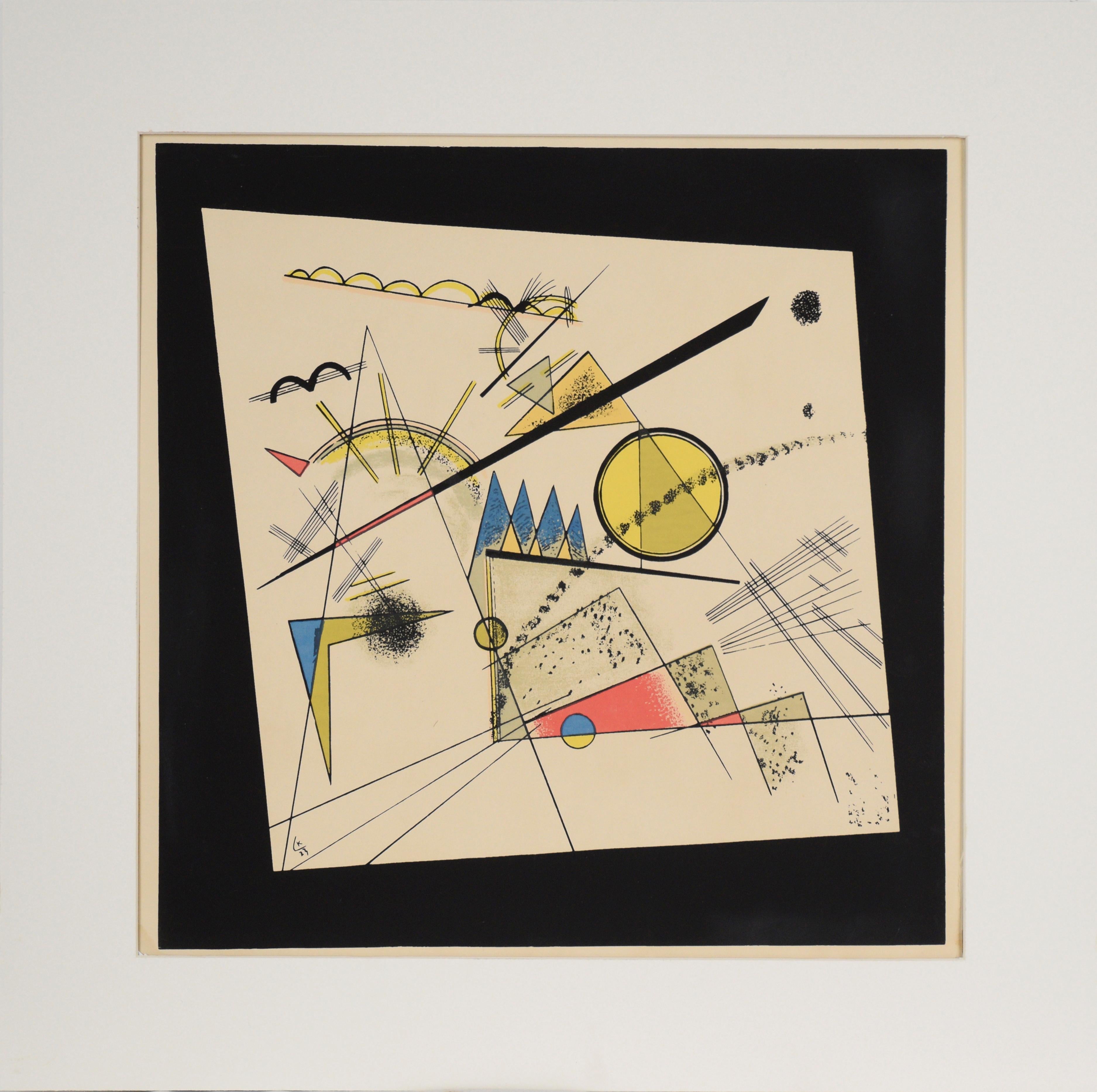 Vasily Kandinsky Abstract Print - "In The Black Square" - Screen Print Poster