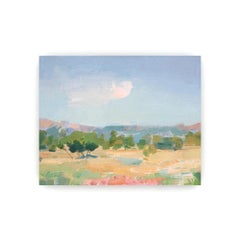 "Birdie Cloud" (2023) par Vasily Ryabchenko, peinture à l'huile originale de paysage