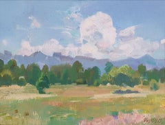 "Il respiro del vento" (2023) di Vasily Ryabchenko, quadro originale di paesaggio