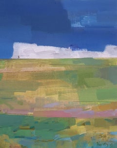 "Corredor en las nubes" (2023) Por Vasili Ryabchenko, Pintura al óleo original