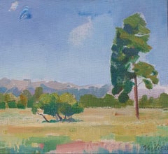 "Tranquilidad" (2023) de Vasili Ryabchenko, Pintura al óleo original de paisaje