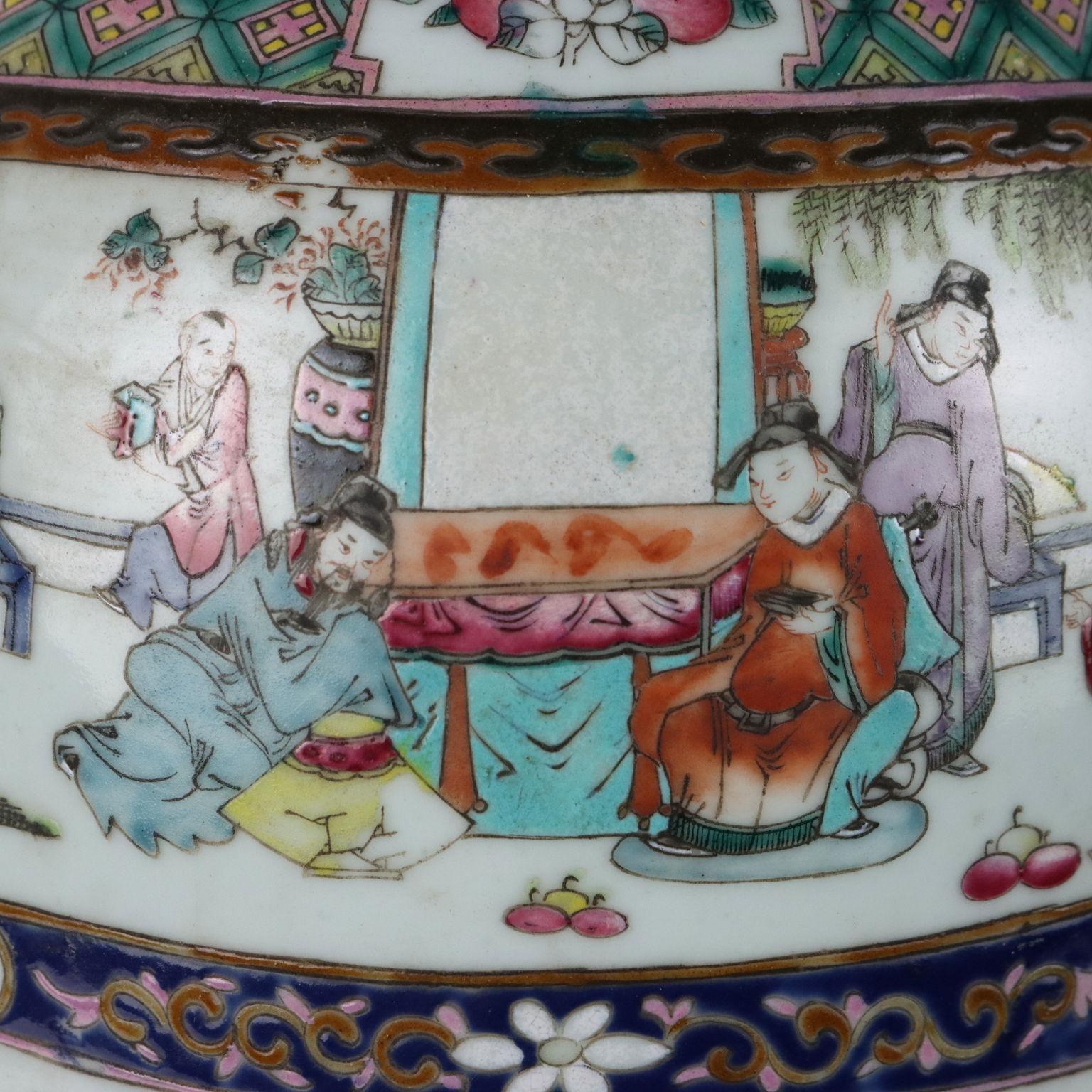 Porzellan-Baluster-Vase China Guangxu-Ära (1875-1908) im Zustand „Gut“ in Milano, IT