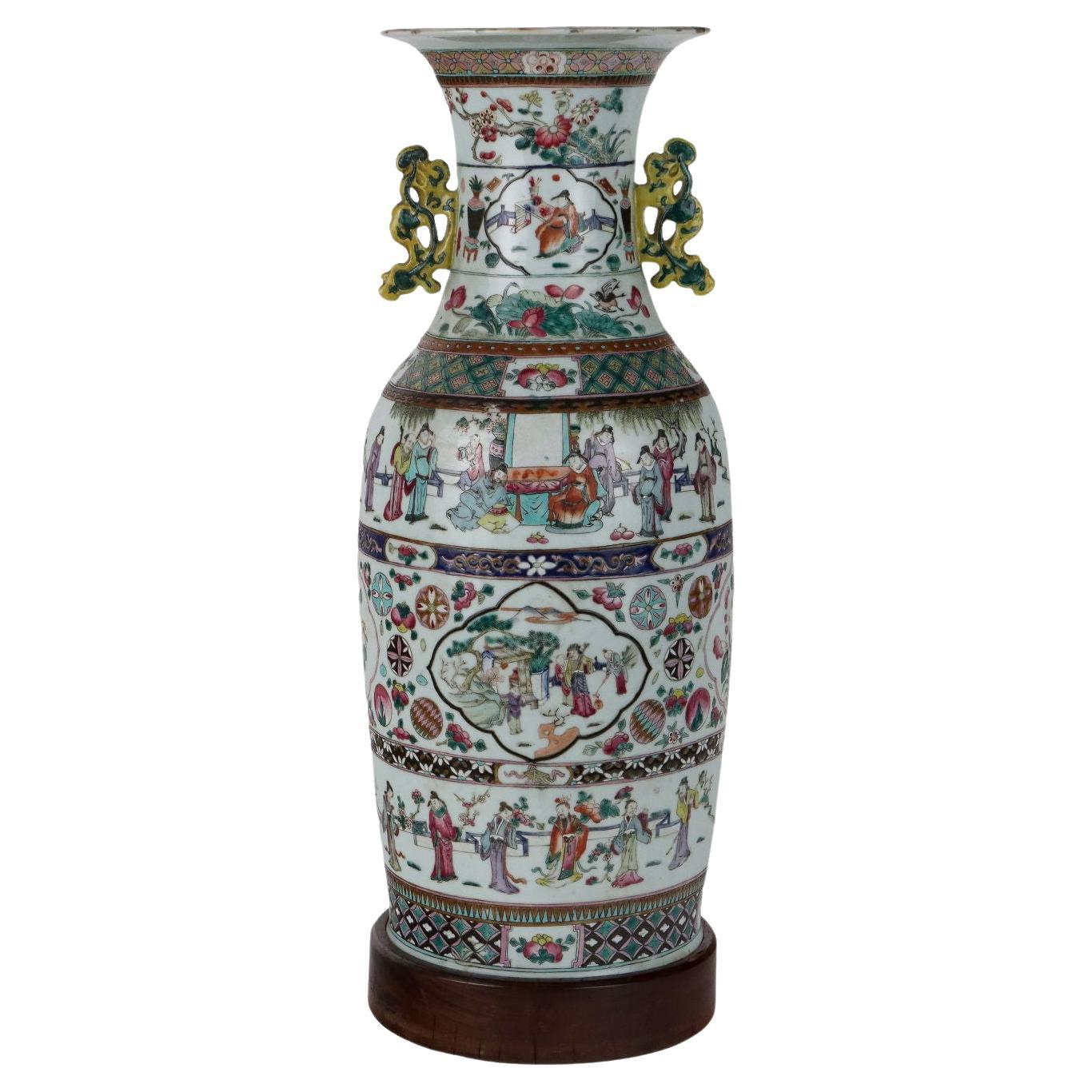 Porzellan-Baluster-Vase China Guangxu-Ära (1875-1908)