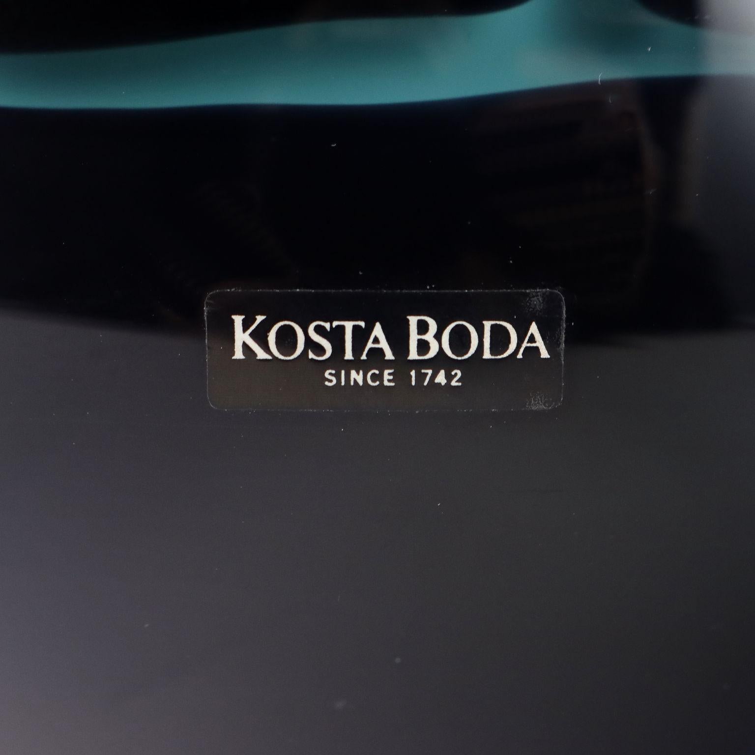 Boule-Vase Kosta Boda Schweden 1990er Jahre (Ende des 20. Jahrhunderts) im Angebot