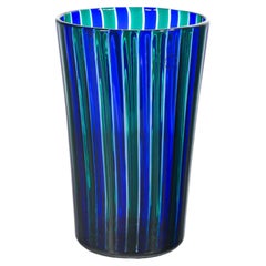 Vaso a canne in vetro soffiato, design Giò PONTI per VENINI. Murano, 2002