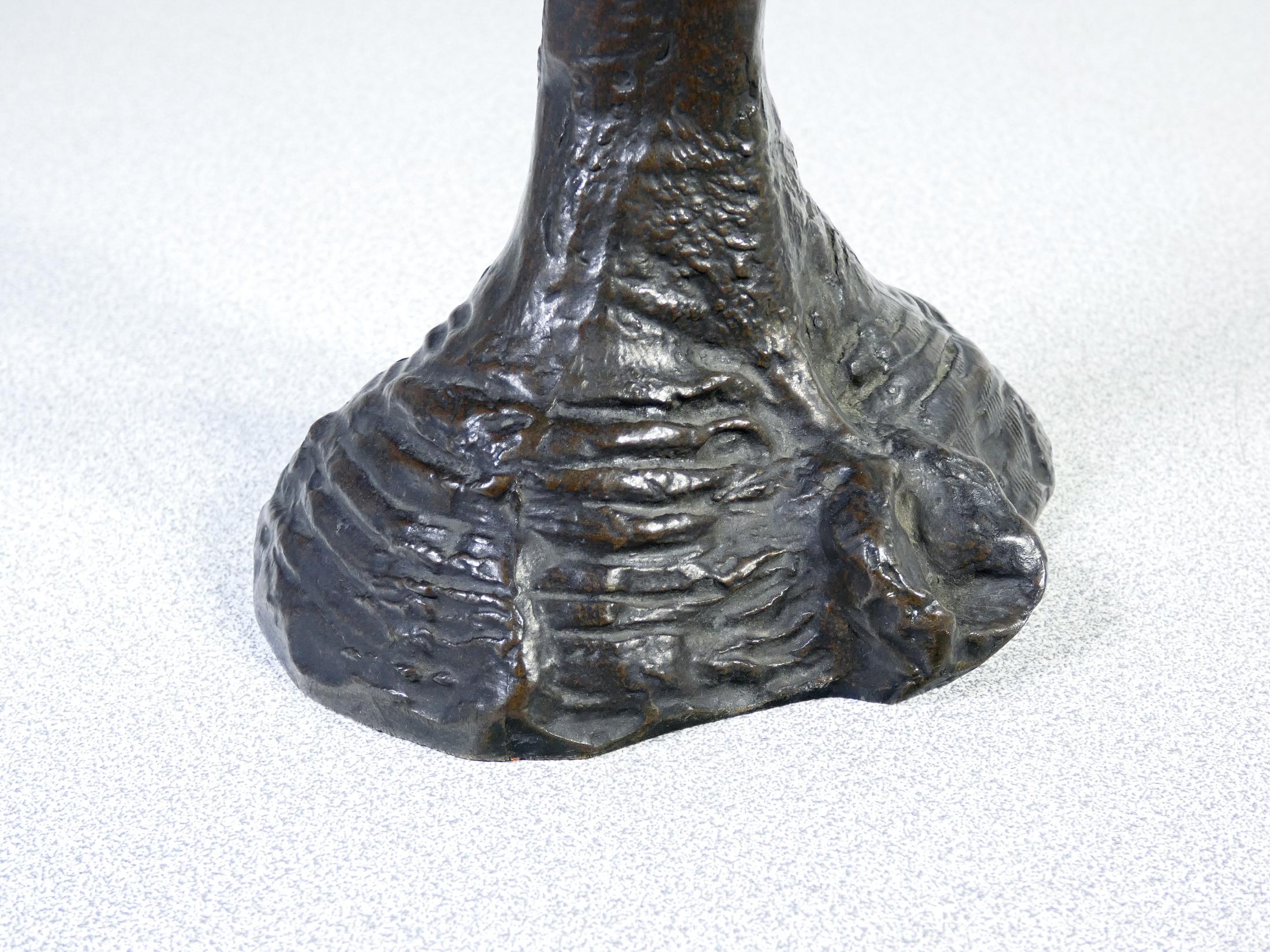 Vase in the shape of an Elephant's Head, signed Louis LOISEAU-ROUSSEAU (1861-1927) For Sale 3