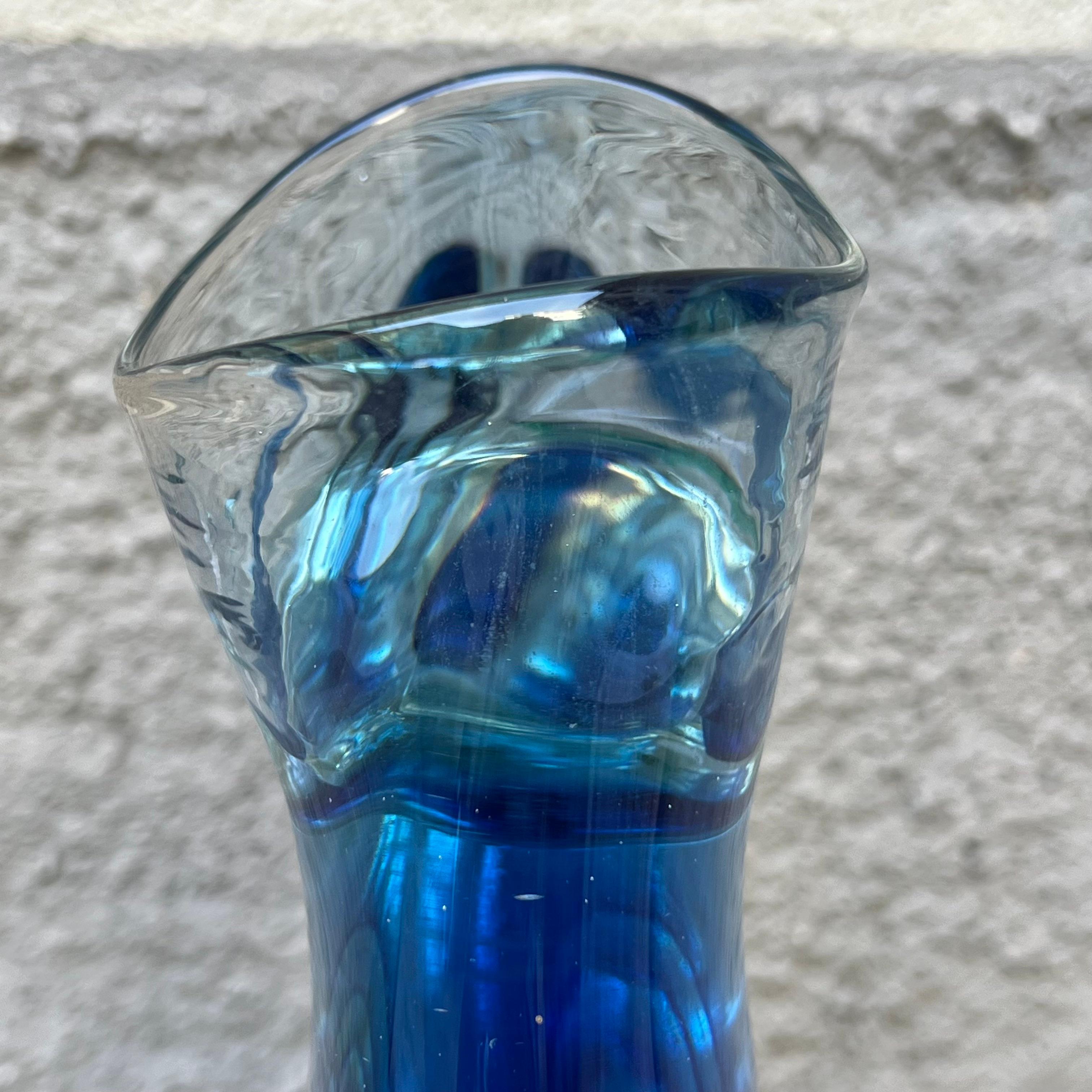 Submerged Glass Aquarium Vase - Attr. to Flavio Poli - Murano Italy - 1960s For Sale 3