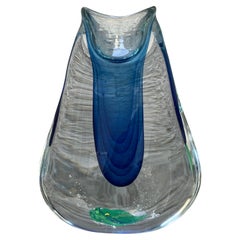 Submerged Glass Aquarium Vase - Attr. to Flavio Poli - Murano Italy - 1960s