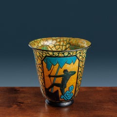 Vaso Arciere e Cervidi, Marcel Goupy. Parigi, 1925-28 ca.