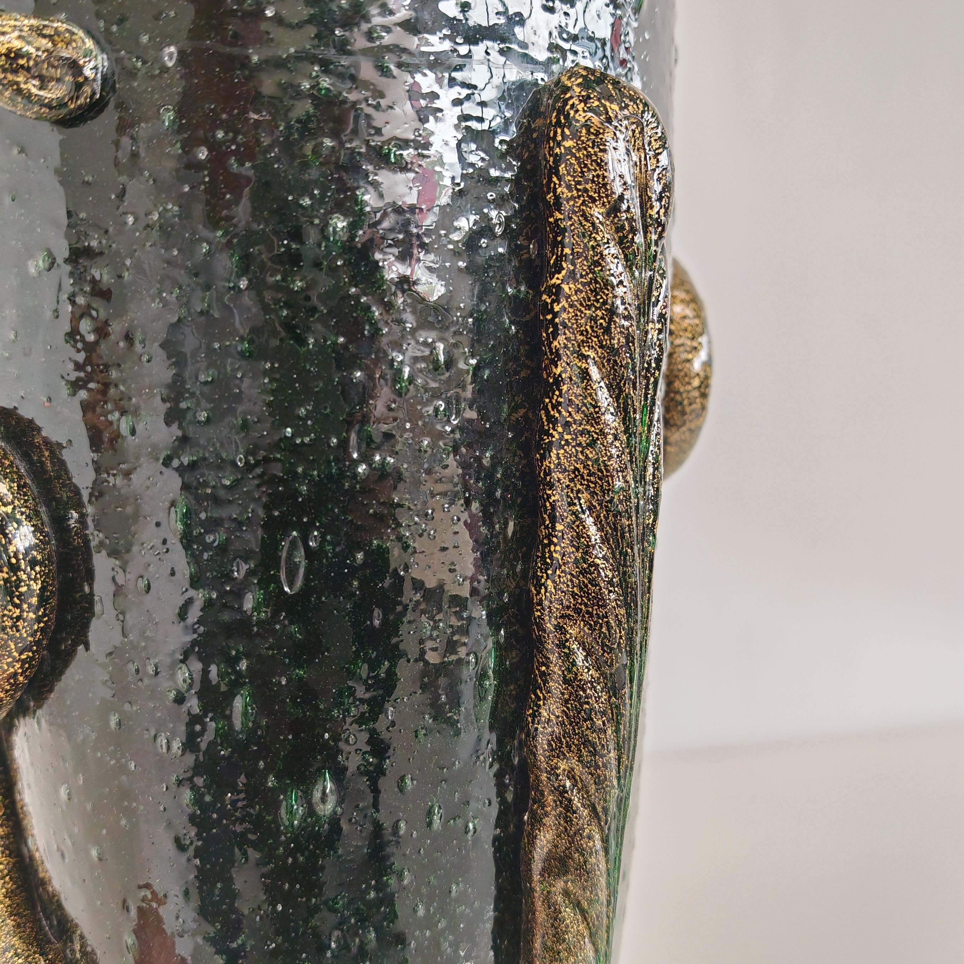 Murano Kunstvase 'pulegoso' Napoleone Martinuzzi für Venini 1930er Jahre im Angebot 5