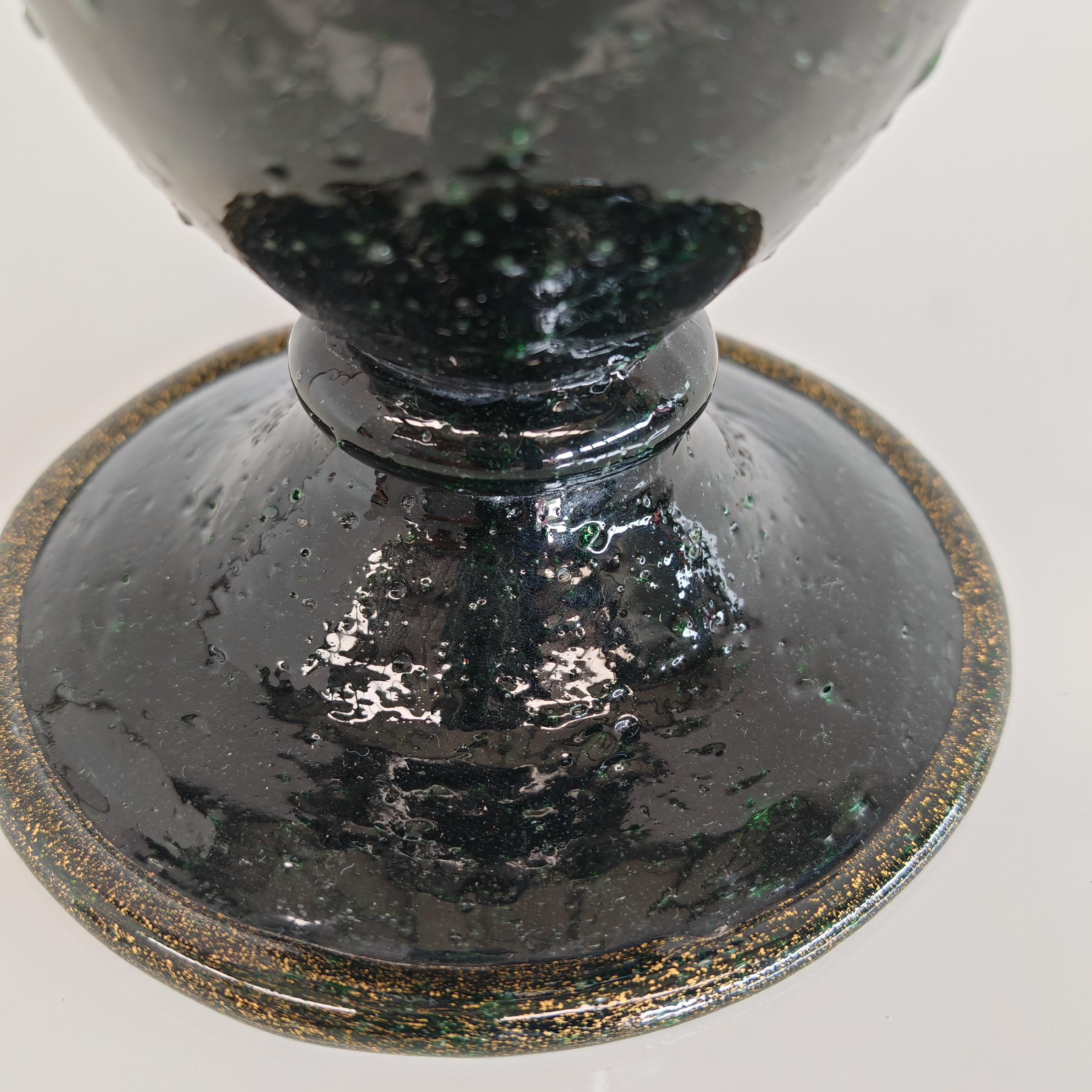 Murano Kunstvase 'pulegoso' Napoleone Martinuzzi für Venini 1930er Jahre im Angebot 6